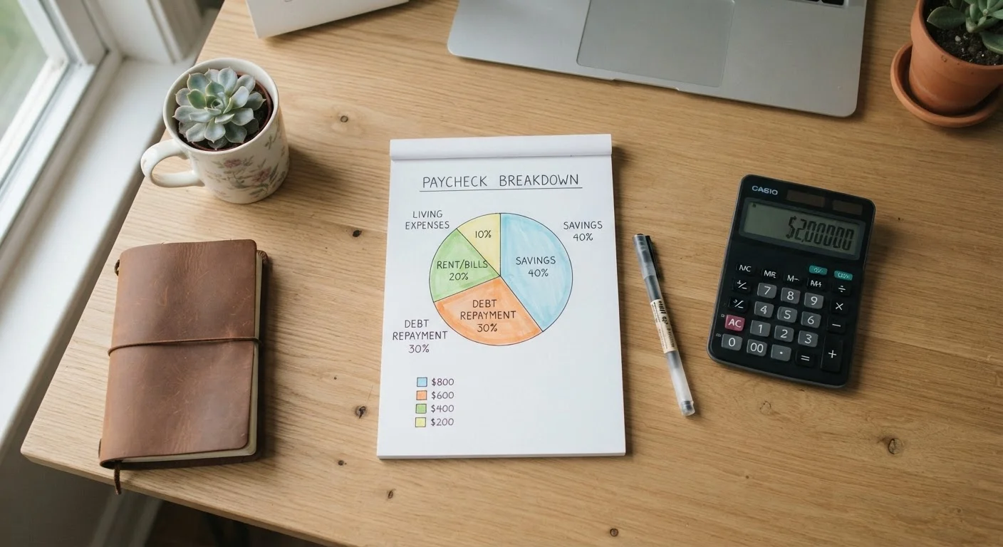 Splitting Every Paycheck: A Framework for Saving and Debt Repayment at the Same Time
